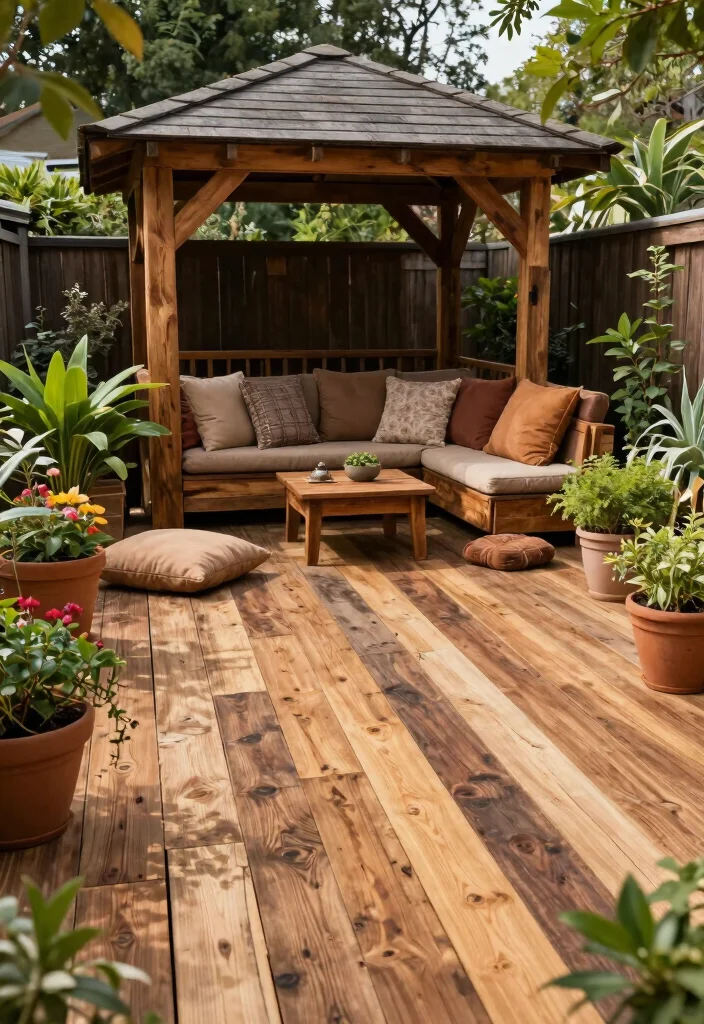 10 Backyard Deck Ideas to Extend Your Living Space Outside 1. Reclaimed Wood Decking 0