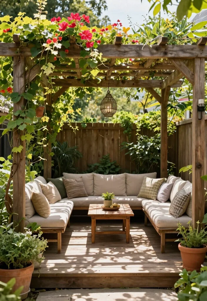 10 Backyard Deck Ideas to Extend Your Living Space Outside 8. Pergolas with Climbing Plants 0
