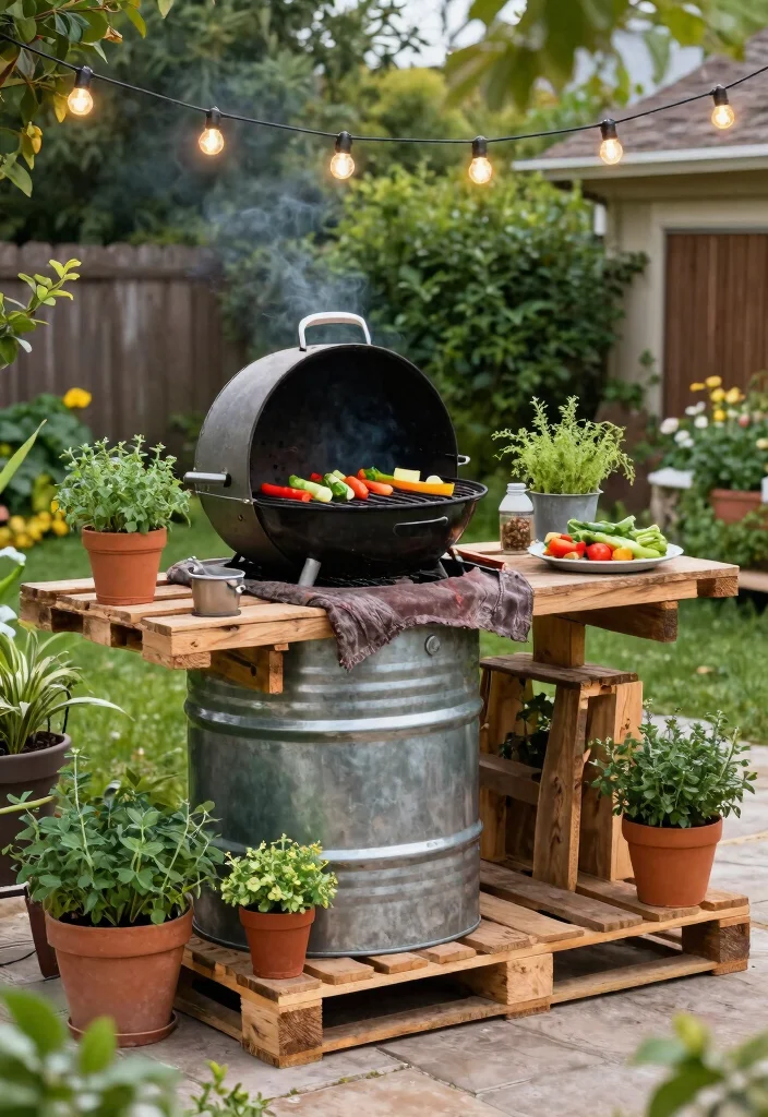 10 Backyard Grill Ideas for Outdoor Cooking and Hosting Friends 12 10 Backyard Grill Ideas for Outdoor Cooking and Hosting Friends 2. Recycled Grill Setup 0