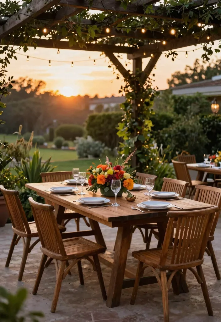 10 Backyard Pool and Patio Ideas for Resort Style Living 2. Elegant Outdoor Dining Area 0