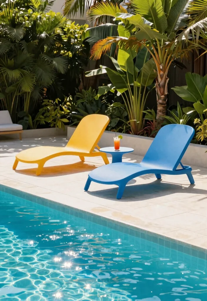 10 Backyard Pool and Patio Ideas for Resort Style Living 4. Poolside Lounge Chairs 0