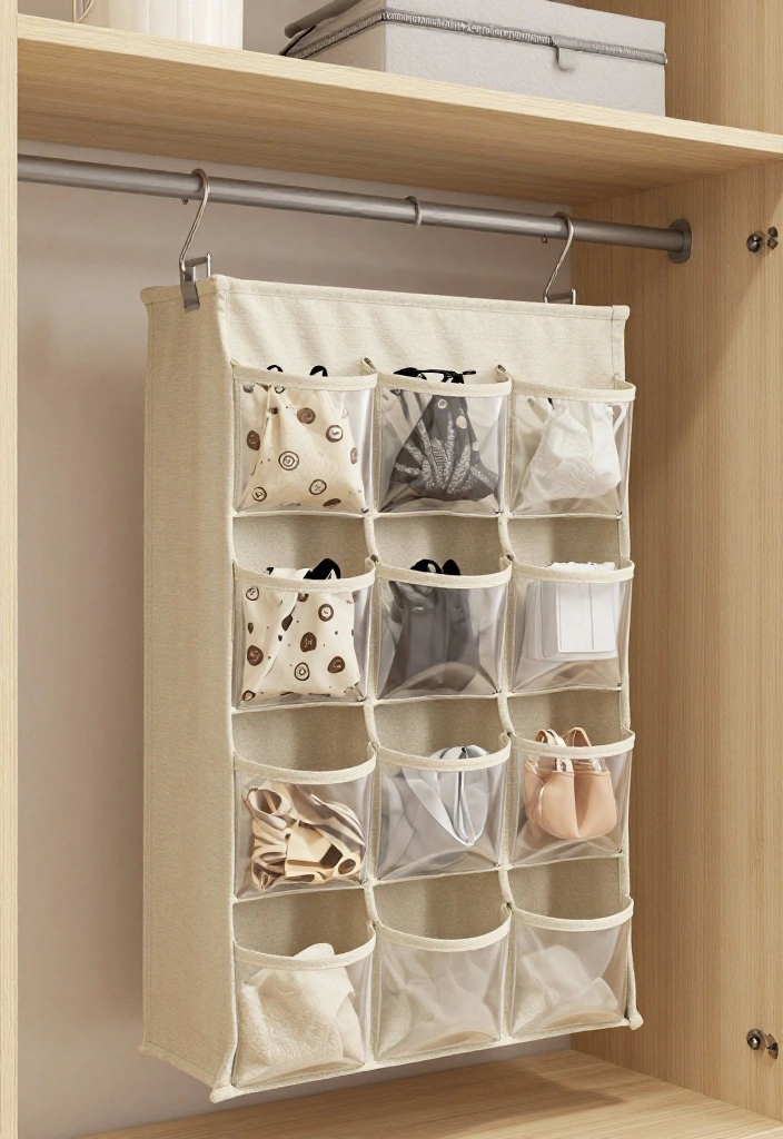 10 Bag Organization Ideas for Closets and Entryways 6. Hanging Closet Organizers 0