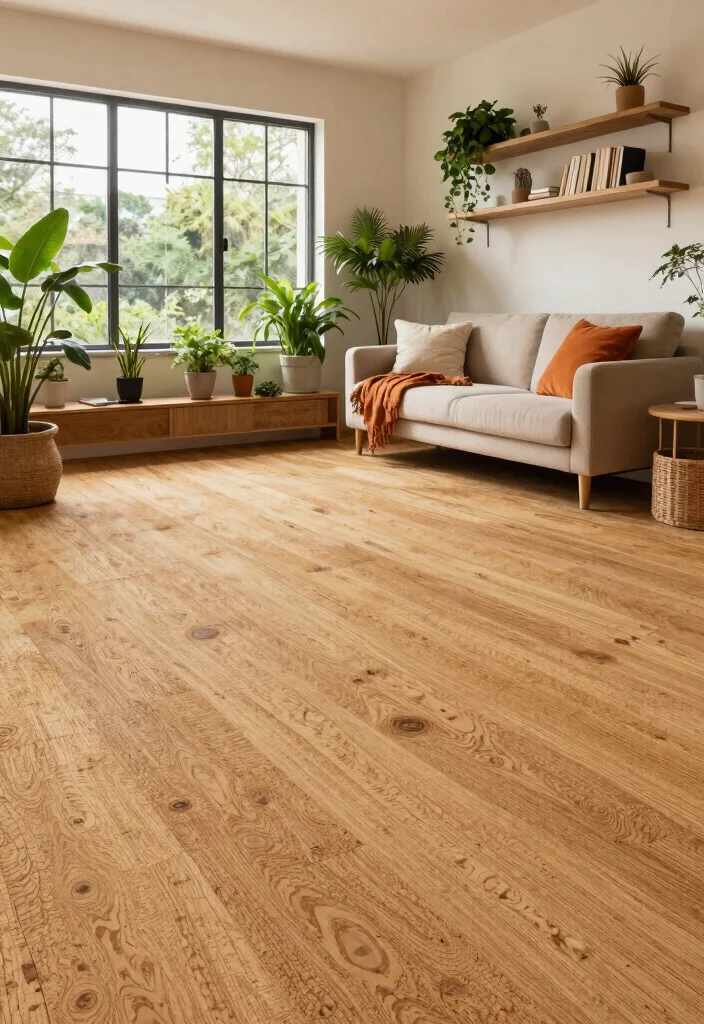 10 Basement Floor Ideas for Comfort and Durability 7. Eco Friendly Cork for Sustainable Comfort 0