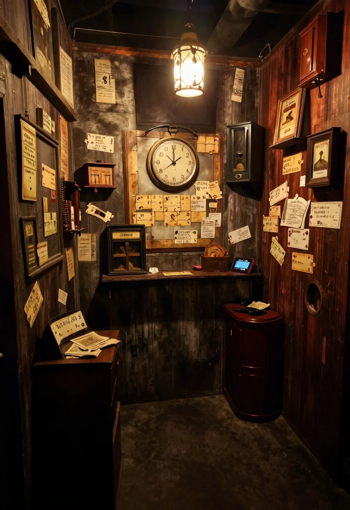 10 Basement Game Room Ideas for Family Fun 9. Themed Escape Room 0
