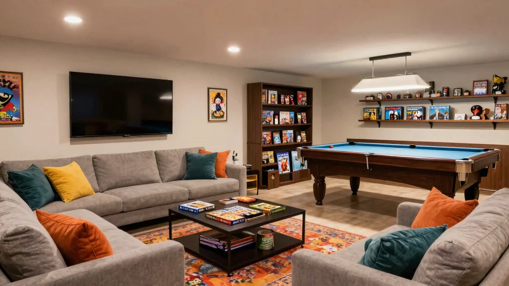 10 Basement Game Room Ideas for Family Fun