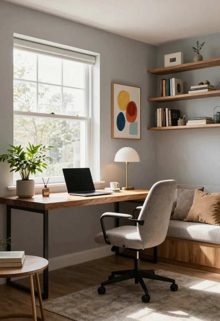 10 Basement Remodel Ideas to Increase Home Value 1. Create a Cozy Home Office 0