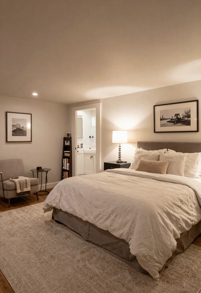 10 Basement Remodel Ideas to Increase Home Value 2. Design a Stylish Guest Suite 0