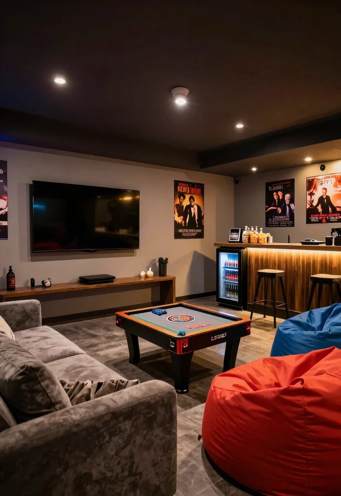 10 Basement Remodel Ideas to Increase Home Value 3. Transform into an Entertainment Lounge 0