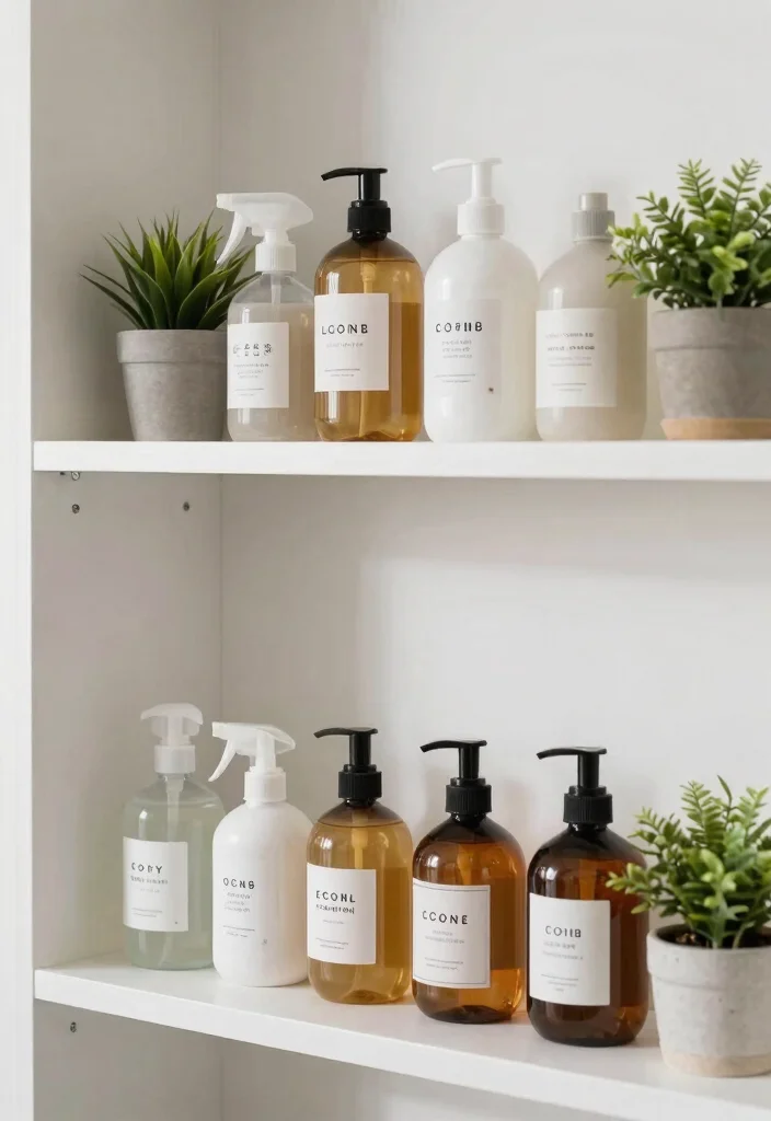 10 Bathroom Organization Ideas for Small and Large Spaces 9. Eco Friendly Cleaning Supplies 0