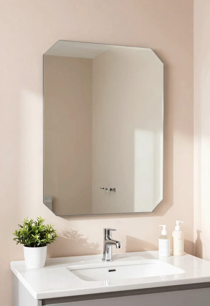 10 Bathroom Wall Decor Ideas for Small Rooms 3. Mirrors to Reflect Beauty 0