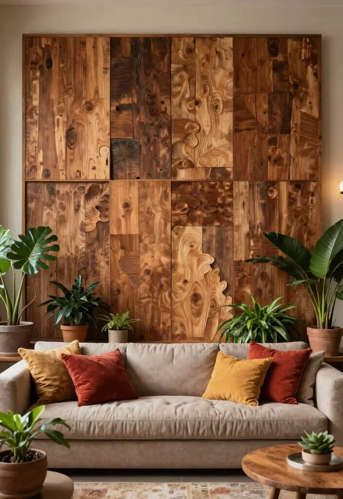 10 Big Wall Decor Ideas for Open Spaces 5. Oversized Textured Wall Panels 0