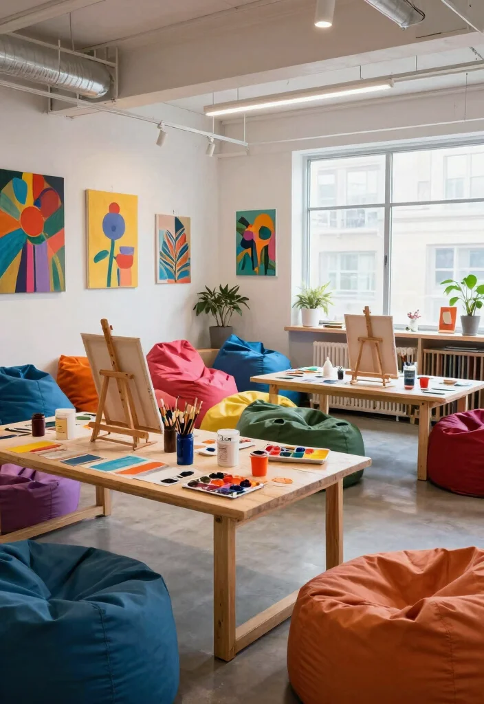 10 Cool Basement Ideas for Game Rooms and Hangouts 4 10 Cool Basement Ideas for Game Rooms and Hangouts 4. Artsy Hangout Space 0