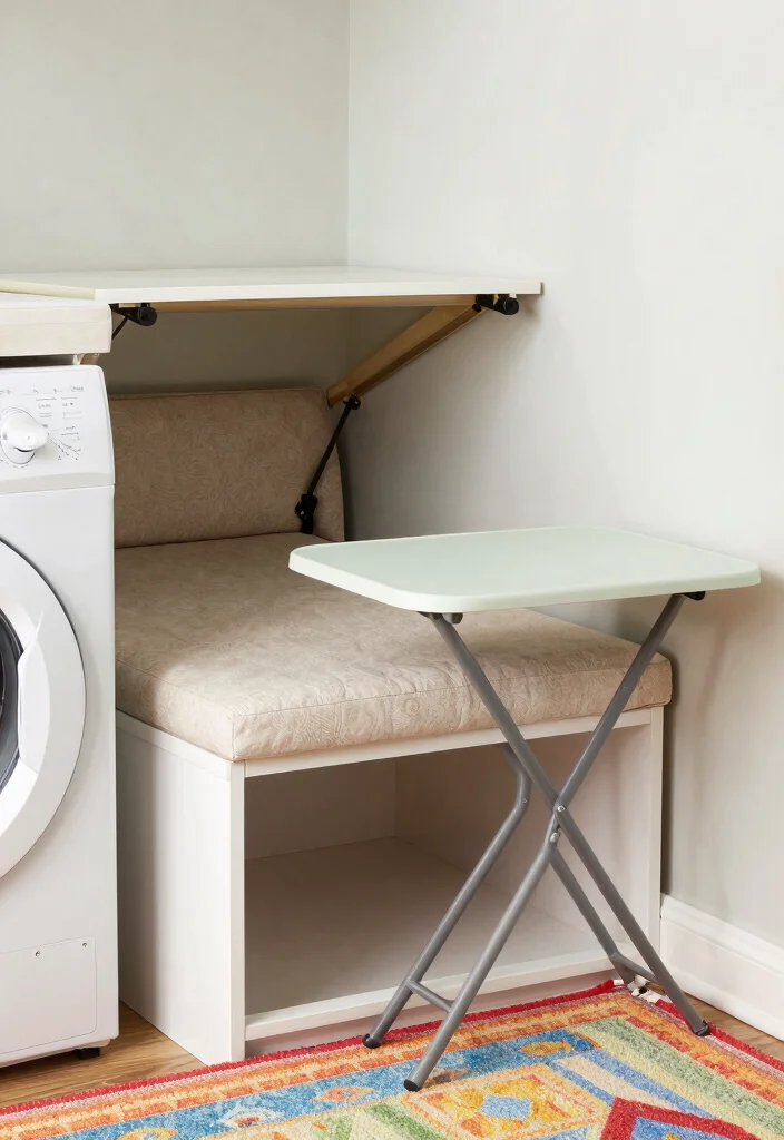 10 Laundry Organization Ideas for Busy Homes 6. Choose Multi Functional Furniture 0