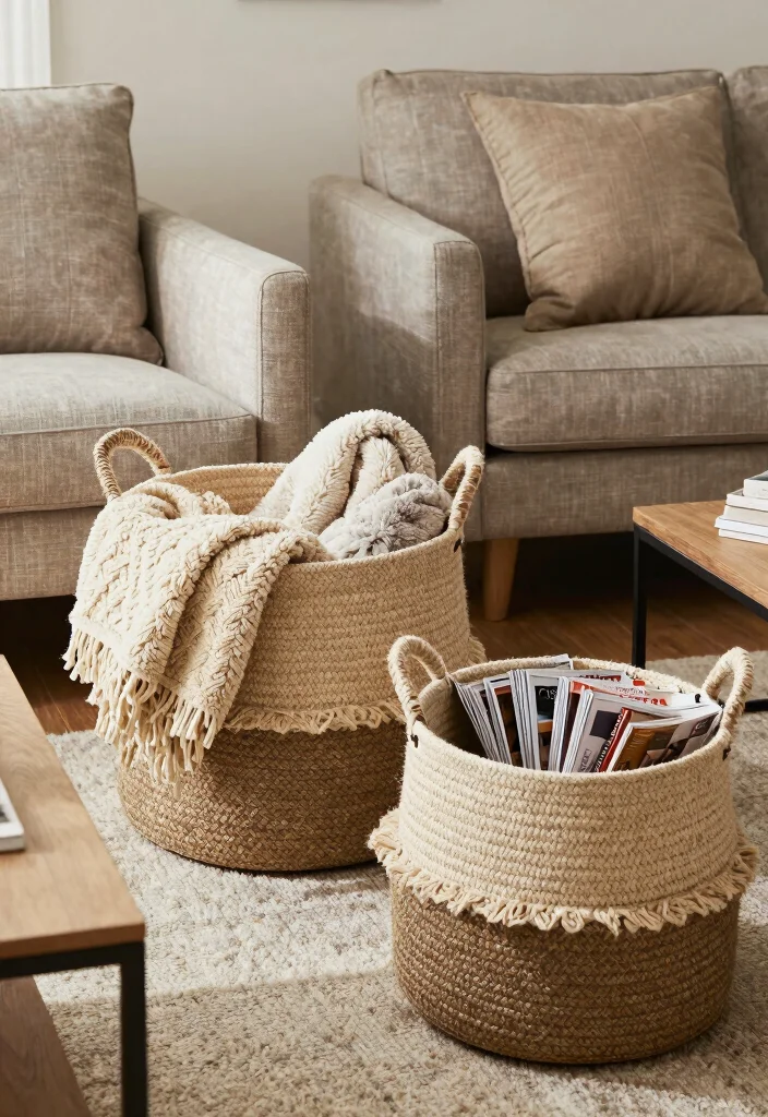 10 Simple Organization Ideas for Every Room 46 10 Simple Organization Ideas for Every Room 6. Decorative Baskets 0