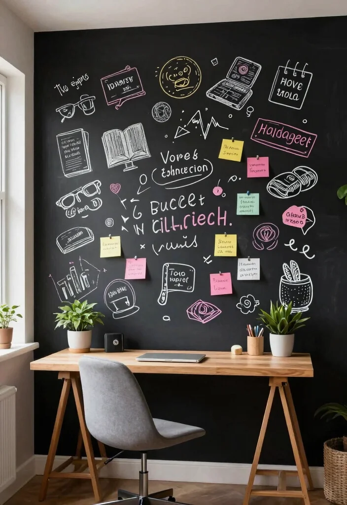 10 Small Wall Decor Ideas That Make a Big Impact 10. Chalkboard Walls 0