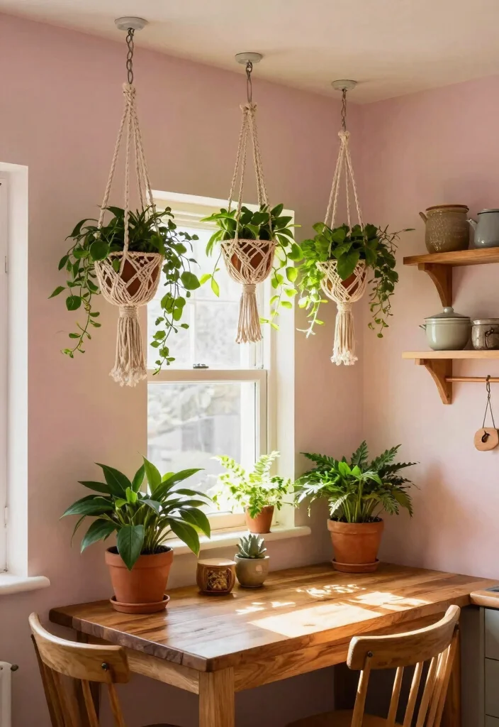 10 Small Wall Decor Ideas That Make a Big Impact 5. Hanging Planters 0