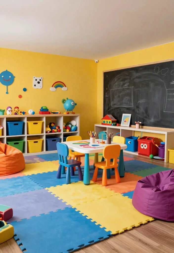 10 Unfinished Basement Ideas to Plan Your Future Remodel 12 10 Unfinished Basement Ideas to Plan Your Future Remodel 2. Design a Fun Playroom for Kids 0