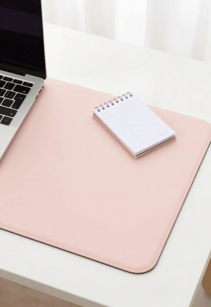 12 Aesthetic Desk Organization Ideas for Stylish Workspaces 12. Aesthetic Desk Mats 0