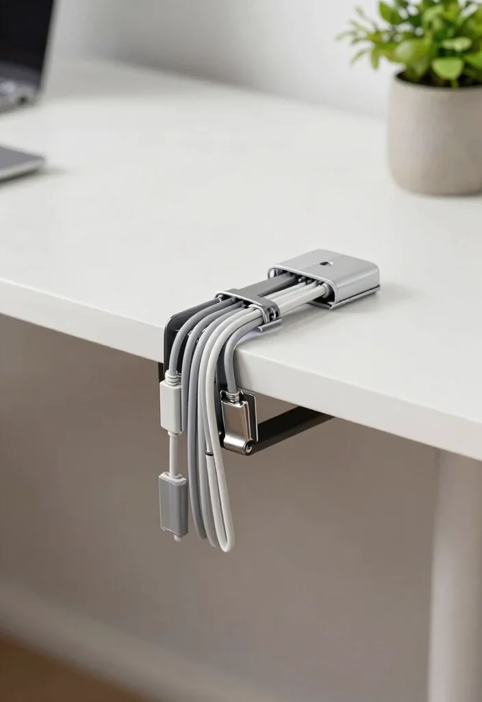 12 Aesthetic Desk Organization Ideas for Stylish Workspaces 3. Cable Management Solutions 0