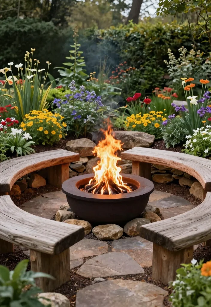 12 Backyard Fire Pit Ideas for Easy Entertaining Outdoors 62 12 Backyard Fire Pit Ideas for Easy Entertaining Outdoors 12. Nature Inspired Fire Pit 0