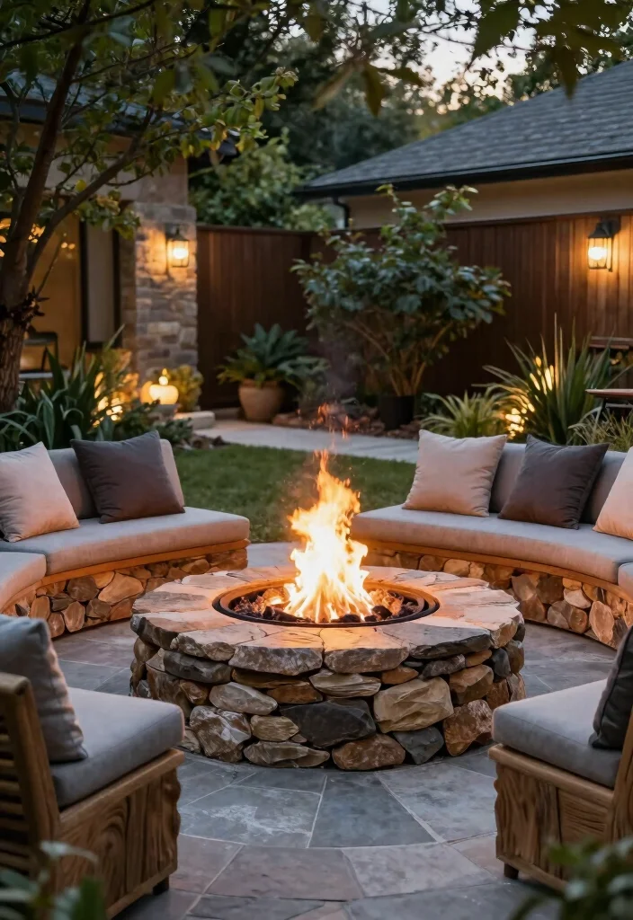 12 Backyard Fire Pit Ideas for Easy Entertaining Outdoors 34 12 Backyard Fire Pit Ideas for Easy Entertaining Outdoors 4. Sunken Fire Pit 0