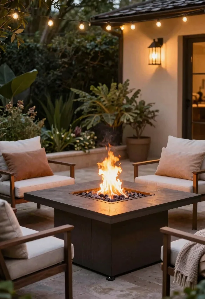 12 Backyard Fire Pit Ideas for Easy Entertaining Outdoors 35 12 Backyard Fire Pit Ideas for Easy Entertaining Outdoors 5. Fire Pit Table 0