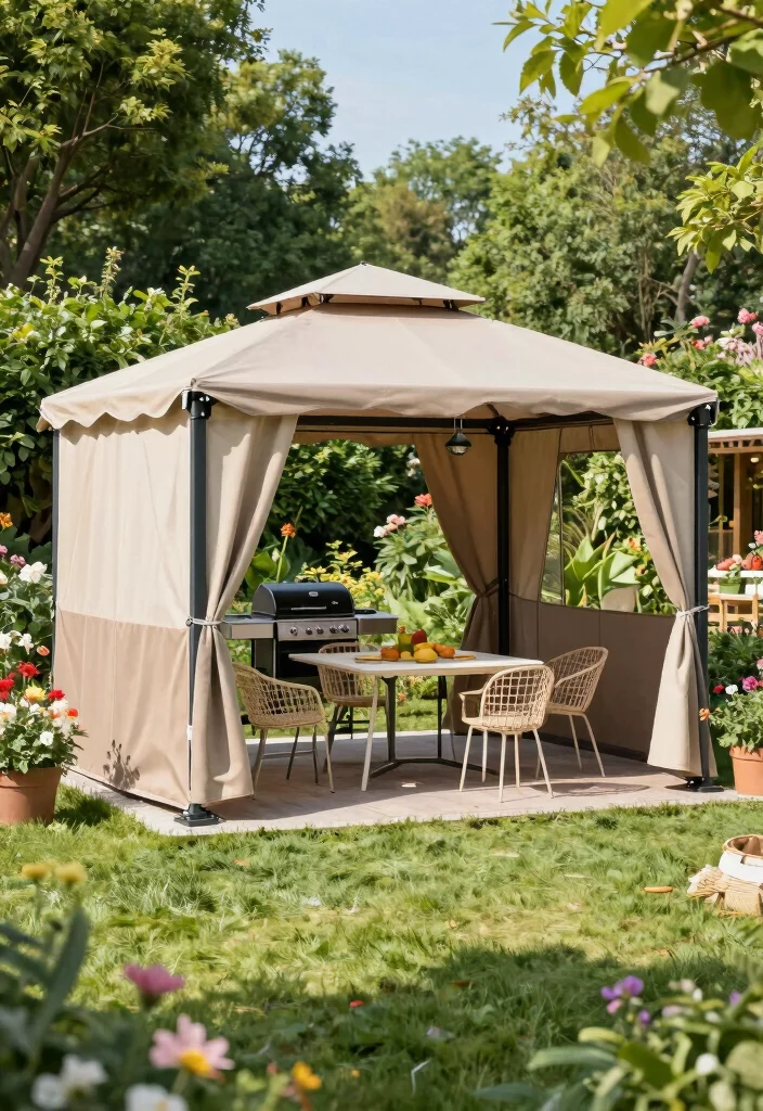 12 Backyard Gazebo Ideas for Shade and Stylish Entertaining 10. Multi Purpose Gazebo 0