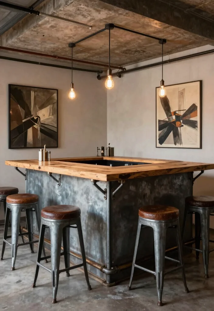 12 Basement Bar Ideas for Entertaining at Home in Style 4 12 Basement Bar Ideas for Entertaining at Home in Style 4. Industrial Chic Style 0