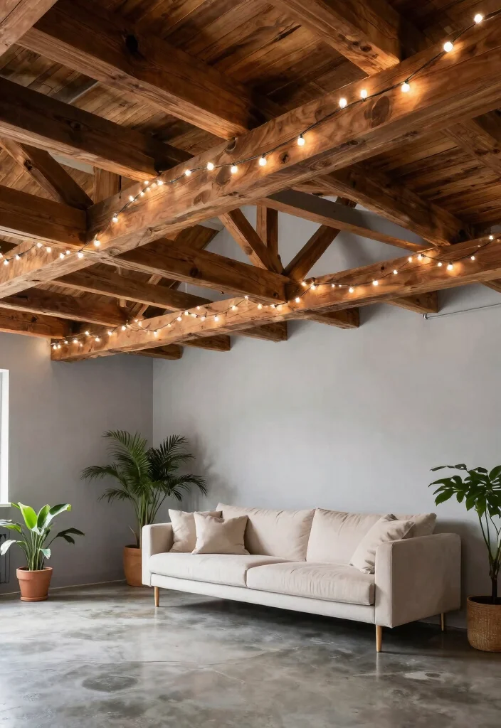 12 Basement Ceiling Ideas to Improve Height and Lighting 1 12 Basement Ceiling Ideas to Improve Height and Lighting 1. Embrace Open Beams 0