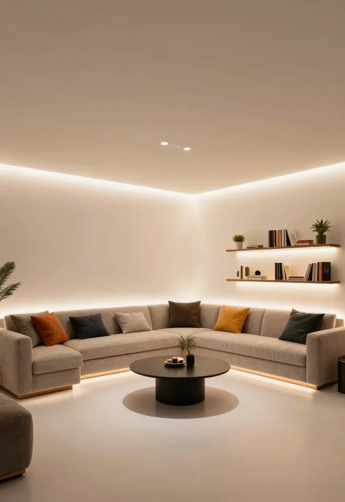 12 Basement Ceiling Ideas to Improve Height and Lighting 26 12 Basement Ceiling Ideas to Improve Height and Lighting 6. Install LED Strip Lights 0
