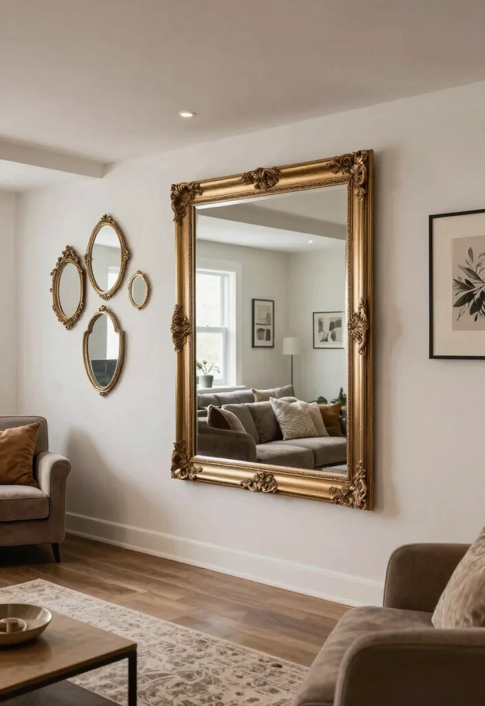 12 Basement Decorating Ideas for a Finished Look 11. Use Mirrors to Enhance Space 0