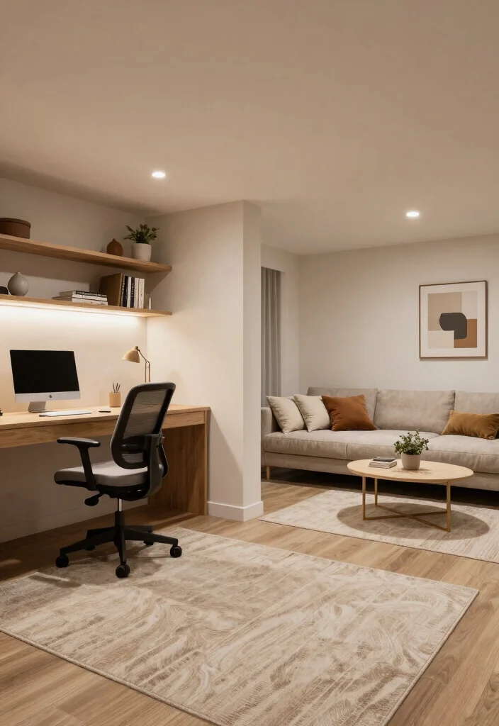 12 Basement Decorating Ideas for a Finished Look 5. Implement Multi Functional Spaces 0