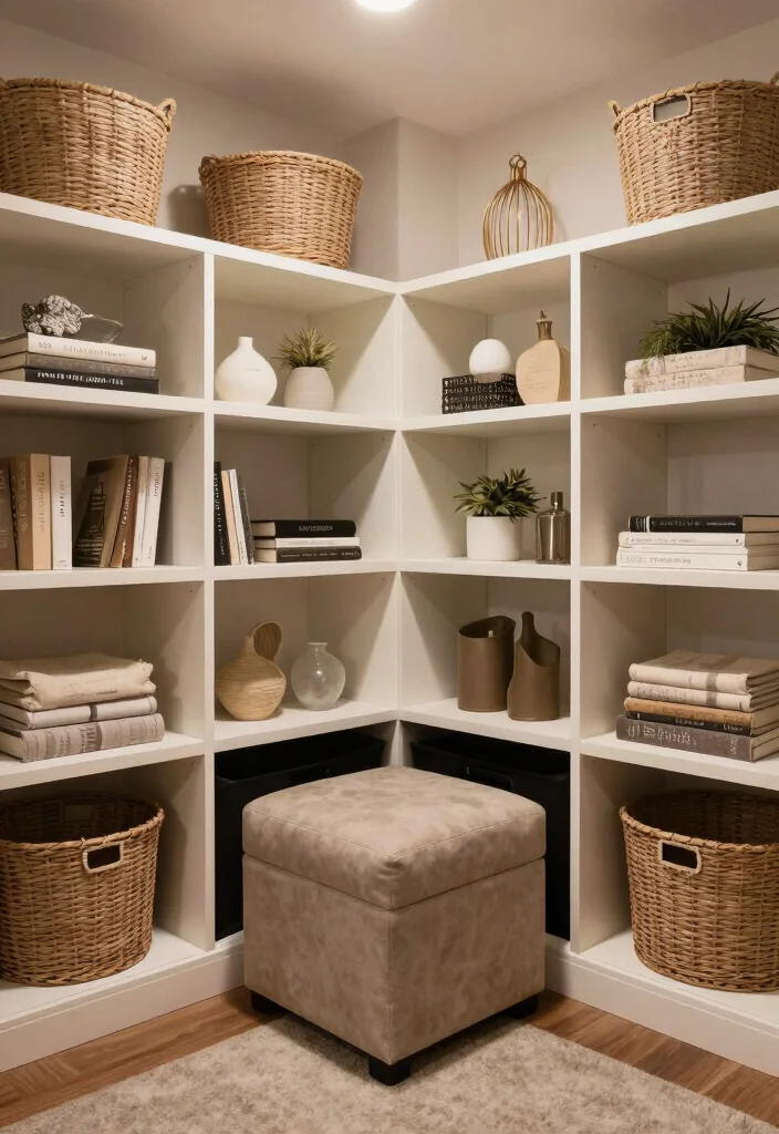 12 Basement Decorating Ideas for a Finished Look 8. Incorporate Smart Storage Solutions 0