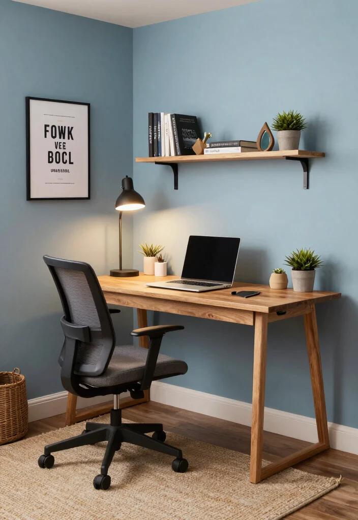 12 Basement Room Ideas for Flexible Living Spaces 1. Cozy Home Office Retreat 0