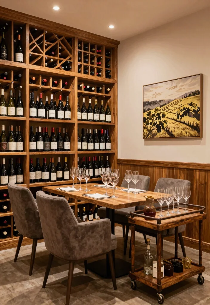 12 Basement Room Ideas for Flexible Living Spaces 10. Wine Tasting Room 0