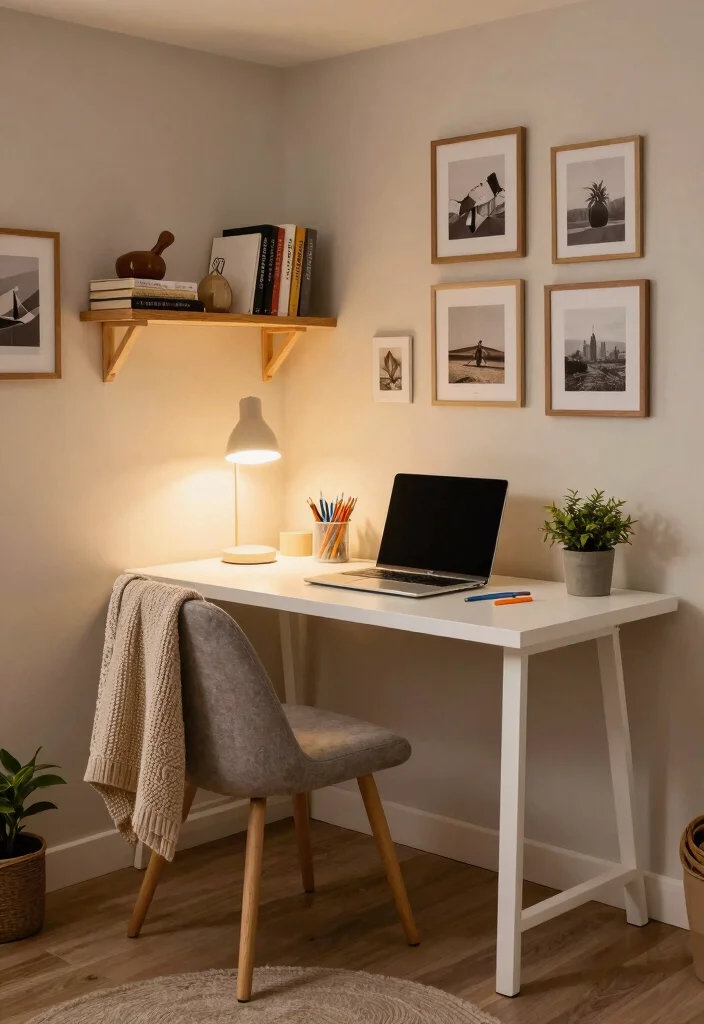 12 Basement Room Ideas for Flexible Living Spaces 2. Inviting Study Nook 0