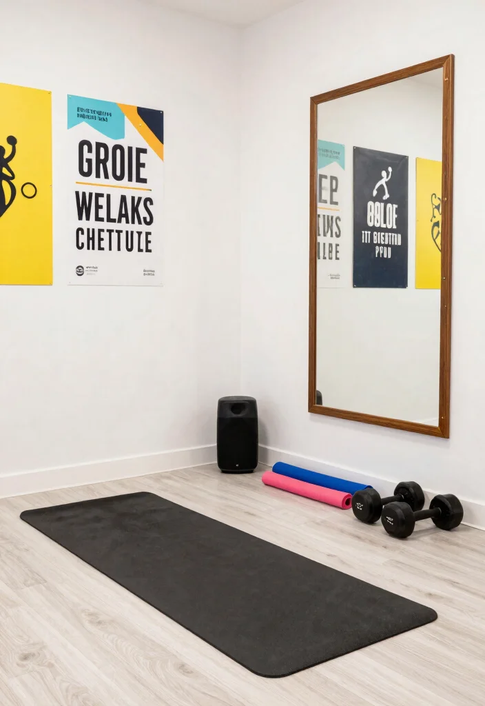 12 Basement Room Ideas for Flexible Living Spaces 6. Fitness Corner 0