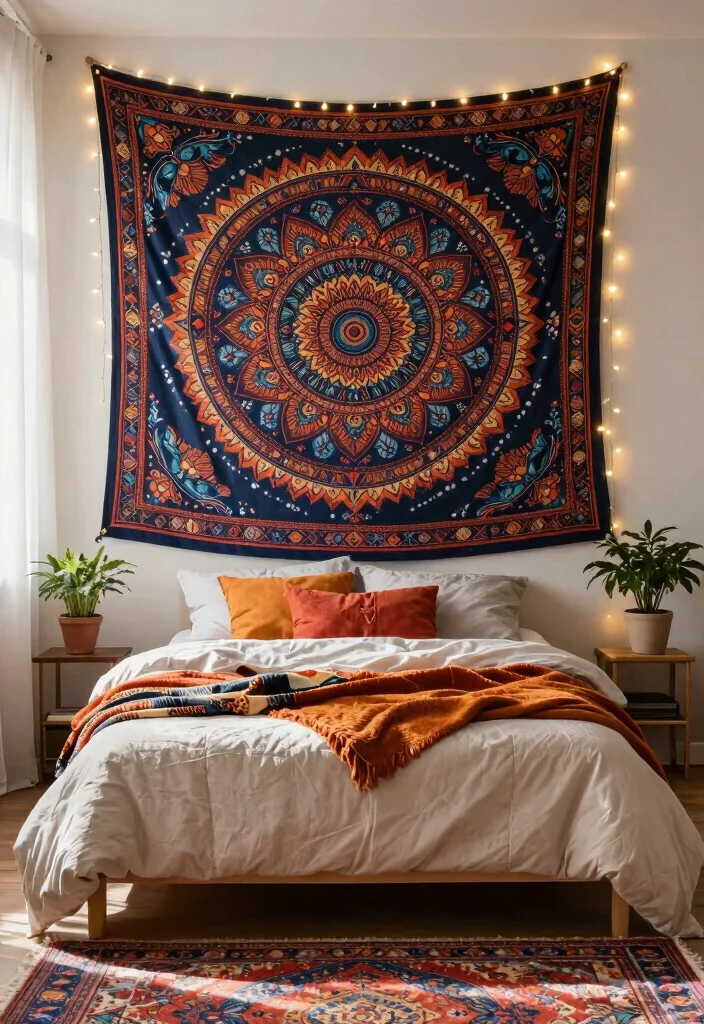 12 Bedroom Wall Decor Ideas for Cozy Personal Style 1 12 Bedroom Wall Decor Ideas for Cozy Personal Style 1. Tapestry Wonderland 0