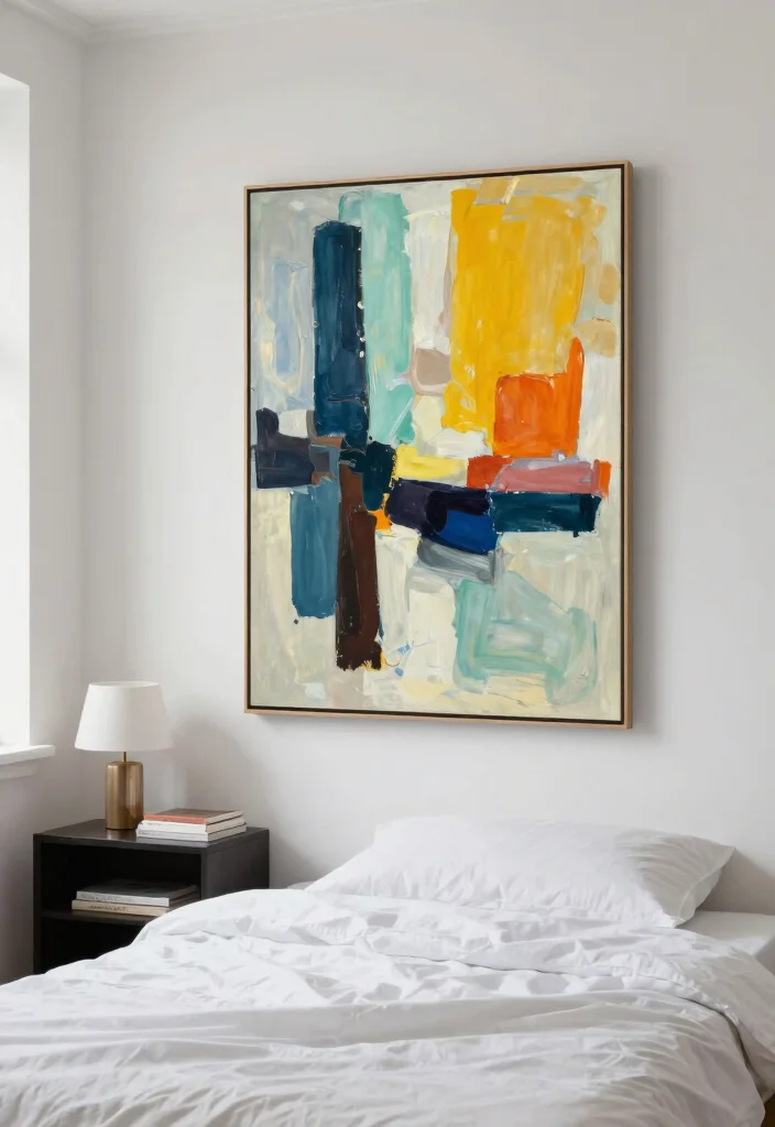 12 Bedroom Wall Decor Ideas for Cozy Personal Style 24 12 Bedroom Wall Decor Ideas for Cozy Personal Style 4. Statement Art Pieces 0