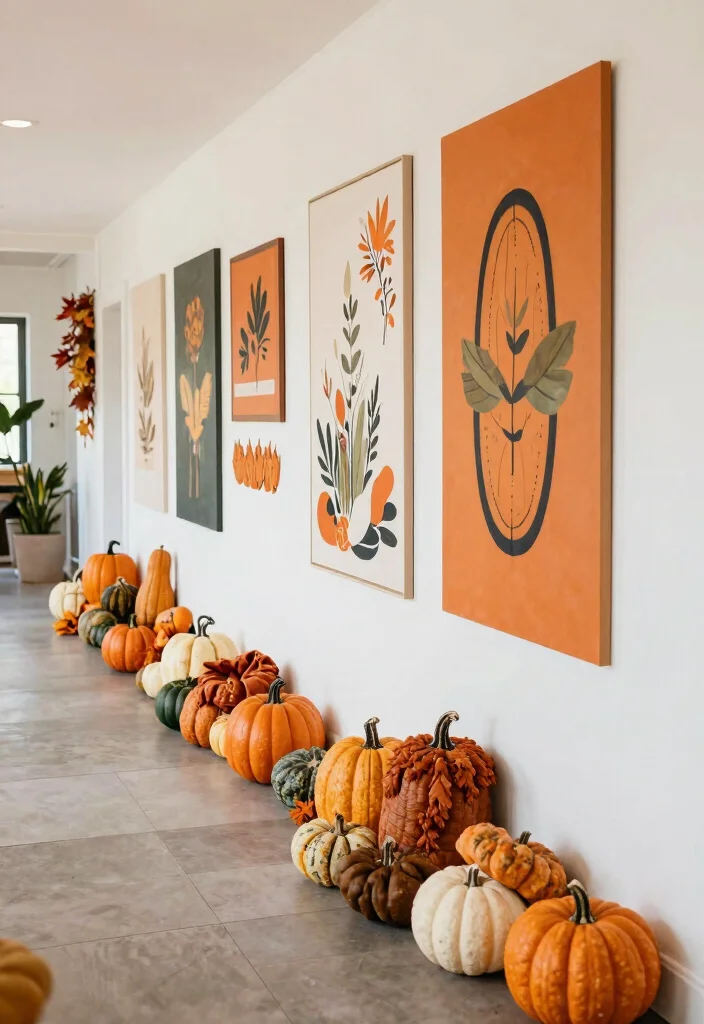 12 Hall Wall Decor Ideas for Long Corridors 12. Seasonal Decor Rotation 0