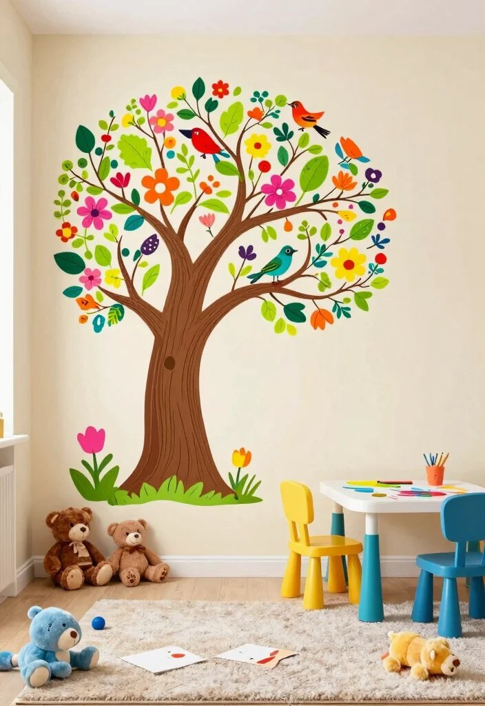 12 Large Wall Decor Ideas for Statement Interiors 49 12 Large Wall Decor Ideas for Statement Interiors 9. Whimsical Wall Decals 0