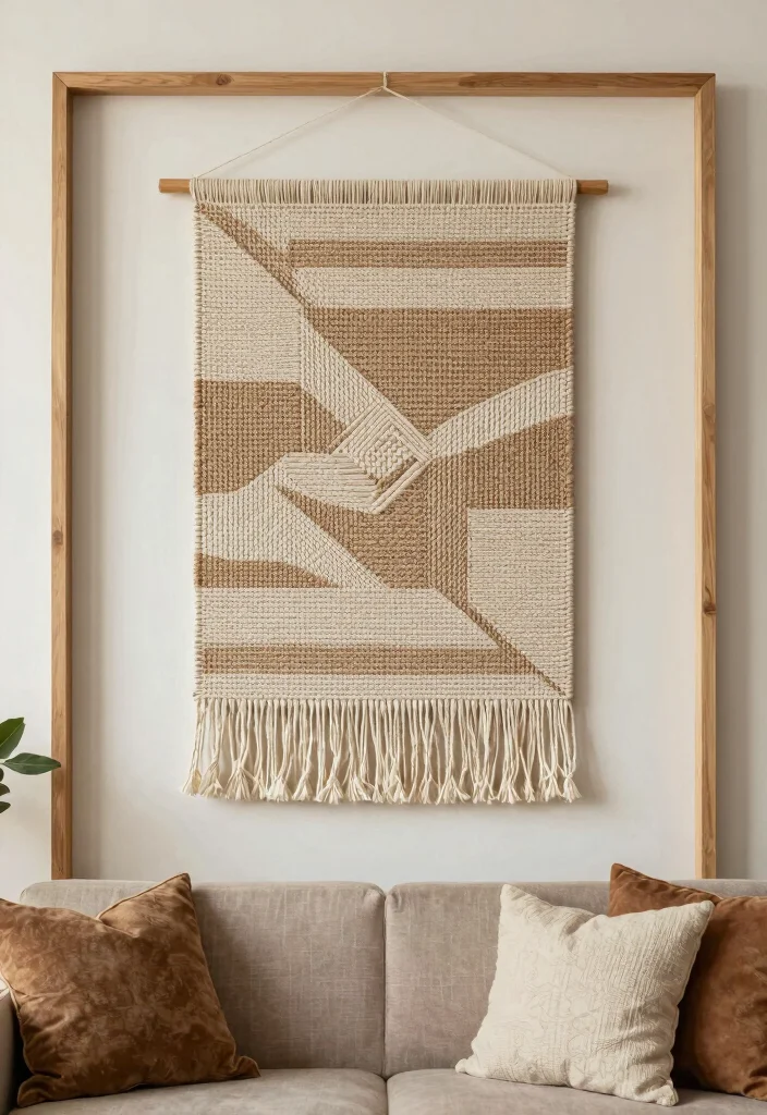 12 Living Room Wall Decor Ideas for a Finished Look 60 12 Living Room Wall Decor Ideas for a Finished Look 12. Natural Fiber Wall Hangings 0