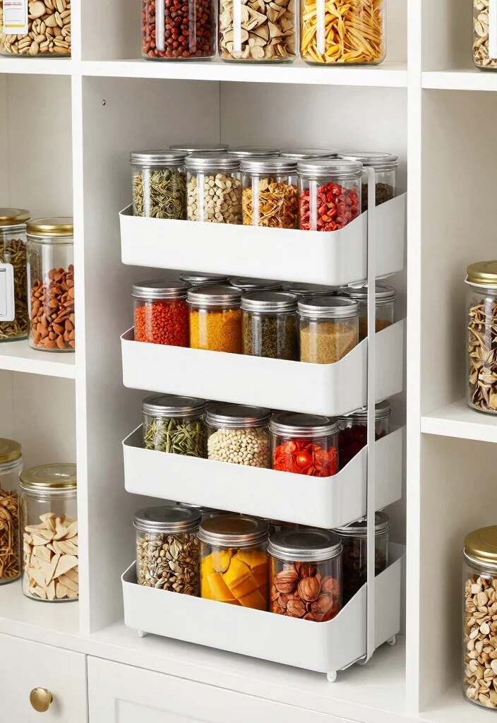 12 Pantry Organization Ideas for Easy Meal Prep 10. Use Tiered Organizers 0
