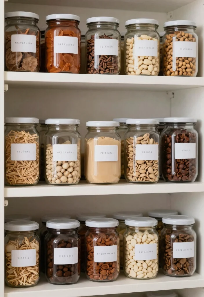 12 Pantry Organization Ideas for Easy Meal Prep 11. Smart Labeling System 0