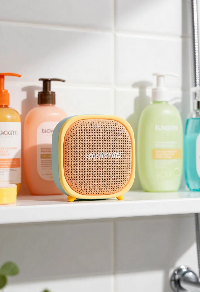 12 Shower Organization Ideas for Daily Convenience 8. Waterproof Shower Speaker 0