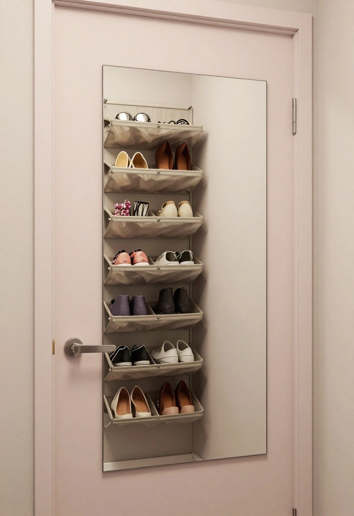 12 Small Closet Organization Ideas That Save Space 11. Optimize Door Space 0