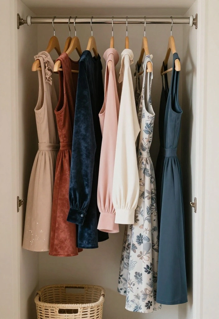 12 Small Closet Organization Ideas That Save Space 4. Utilize Slim Hangers 0