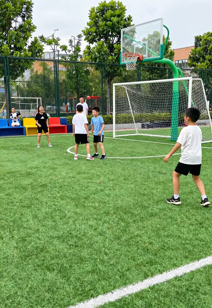 12 Turf Backyard Ideas for Low Maintenance Green Spaces 41 12 Turf Backyard Ideas for Low Maintenance Green Spaces 11. Outdoor Sports Zone 0