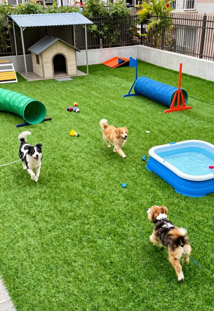 12 Turf Backyard Ideas for Low Maintenance Green Spaces 26 12 Turf Backyard Ideas for Low Maintenance Green Spaces 6. Pet Friendly Turf Area 0