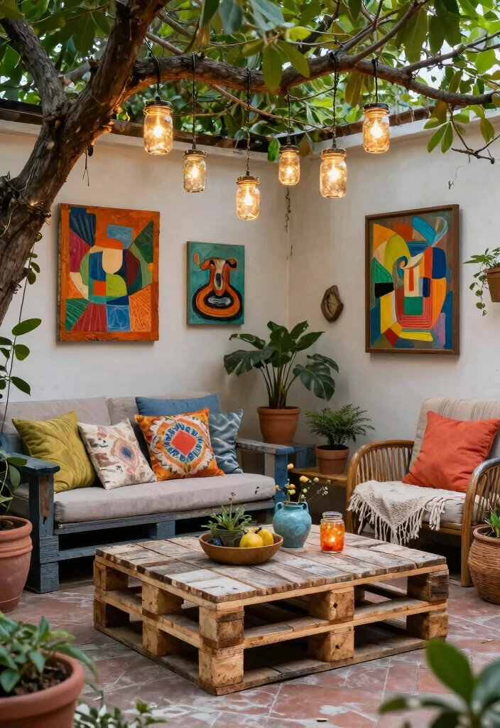 14 Backyard Patio Ideas for Comfortable Everyday Outdoor Living 40 14 Backyard Patio Ideas for Comfortable Everyday Outdoor Living 10. Upcycled Decor 0